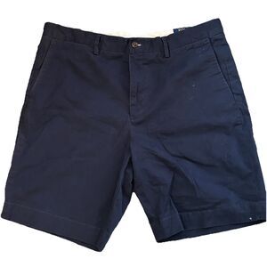 Polo Ralph Lauren Chino Shorts Men's 36 Stretch Navy Blue Preppy